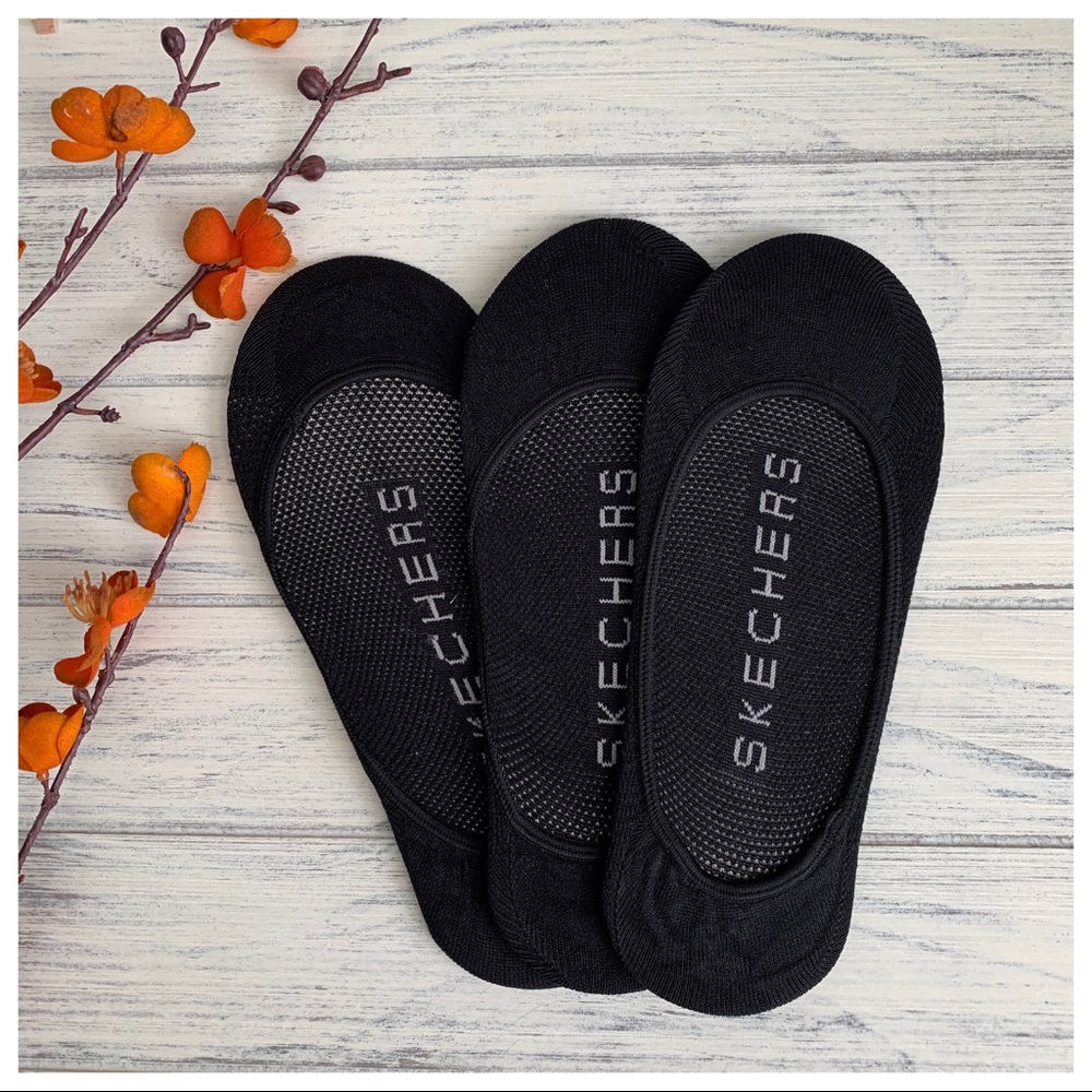 NWOT⚜️Sketchers 3 Sets of No Show Socks - Picture 3 of 3